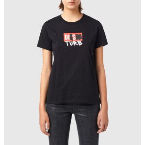 Tričko diesel t-sily-b6 t-shirt černá xs
