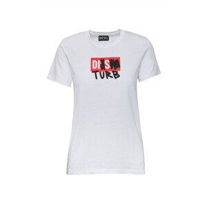 Tričko diesel t-sily-b6 t-shirt bílá xs