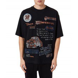 Tričko diesel t-balm-c1 t-shirt černá m