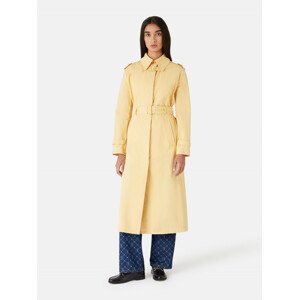 Kabát trussardi trench  cotton gabardine žlutá 46