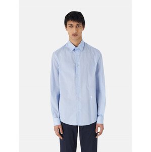 Košile trussardi shirt italian collar geometric print modrá 41