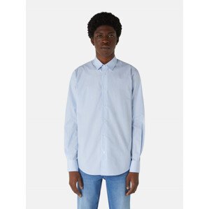 Košile trussardi shirt italian collar popeline stripes modrá 39