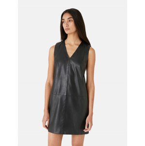 Šaty trussardi dress soft fake leather černá 48