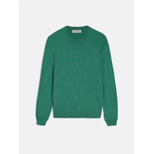 Svetr trussardi sweater roundneck viscose nylon blend zelená m