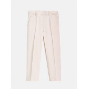 Kalhoty trussardi trousers satin stretch růžová 46