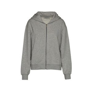 Mikina trussardi sweatshirt fullzip logo cotton fleece šedá m
