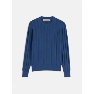 Svetr trussardi sweater roundneck pure cotton modrá xxl