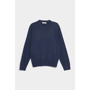 Svetr trussardi sweater roundneck cashmere blend modrá m