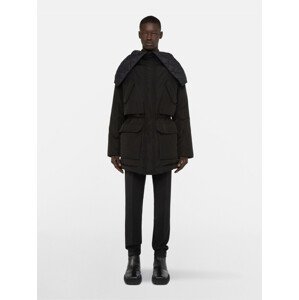 Kabát trussardi coat recycled poly wr černá 50