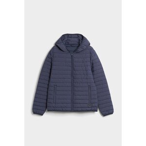 Bunda trussardi jacket hoodie crinkle nylon wr modrá 52