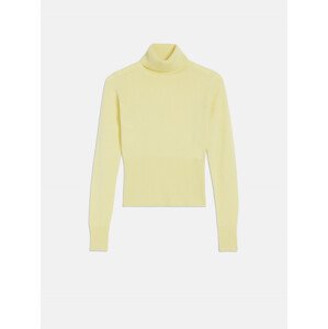 Rolák trussardi sweater turtleneck cashmere blend žlutá s