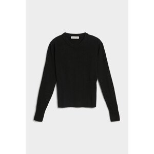 Svetr trussardi sweater roundneck cashmere blend černá m