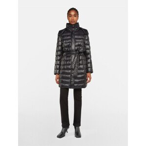 Kabát trussardi coat shiny nylon light černá 44