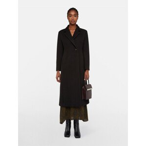 Kabát trussardi coat diagonal cloth černá 40