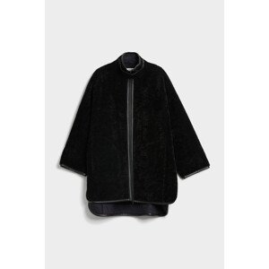 Kabát trussardi coat fake fur černá 44