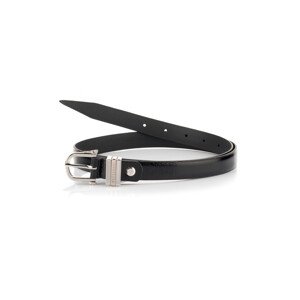 Opasek trussardi belt h 2 cm greyhound buckle crackle' leather černá 90
