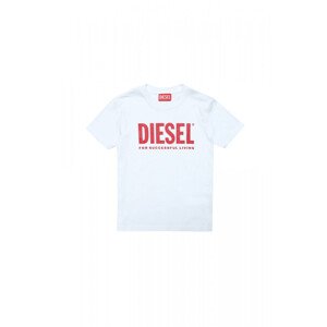 Tričko diesel tjustlogo t-shirt bílá 4y