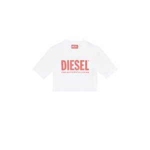 Tričko diesel trecrowlogo t-shirt bílá 10y