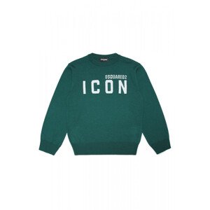 Mikina dsquared2 icon knitwear zelená 10y
