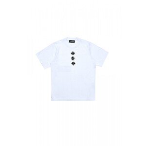 Tričko dsquared2 slouch fit t-shirt bílá 10y