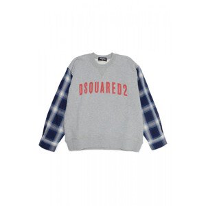 Mikina dsquared2 slouch fit sweat-shirt šedá 12y