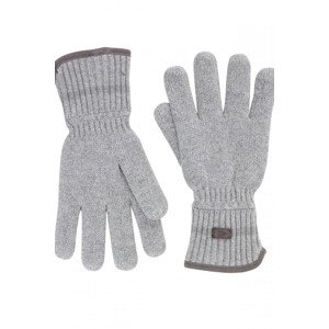 Rukavice camel active knitted gloves šedá l