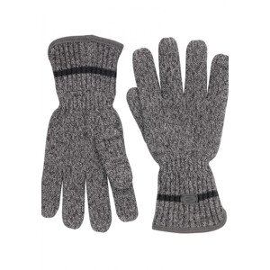 Rukavice camel active knitted gloves šedá m