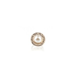 Šperk karl lagerfeld k/essential pearls ring žlutá s