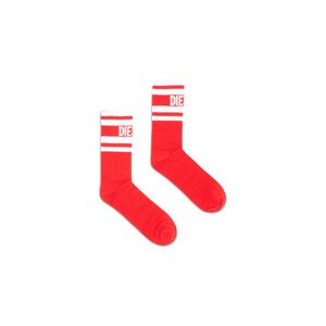 Ponožky diesel skm-ray socks červená s