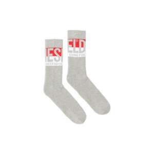 Ponožky diesel skm-ray socks šedá m