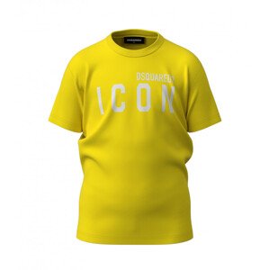 Tričko dsquared  cool fit-icon t-shirt žlutá 4y