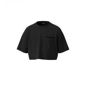Tričko dsquared  easy tee cropped t-shirts černá 12y