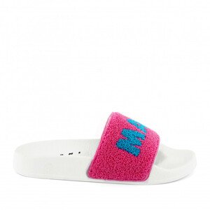 Pantofle marni terrycloth maxi logo sandals růžová 31