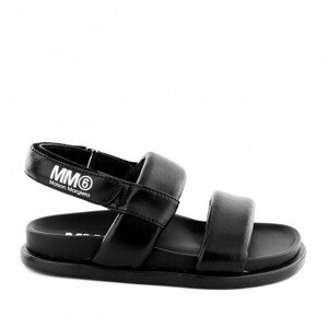 Sandále mm6 padded leather fissbett sandals černá 36
