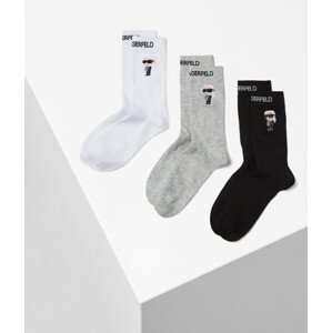 Ponožky karl lagerfeld k/ikonik 2.0 socks 3 pack různobarevná 39/42