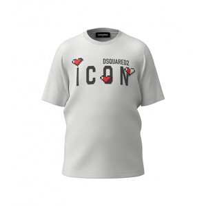 Tričko dsquared  d2t1006f renny fit-icon maglietta bílá 10y