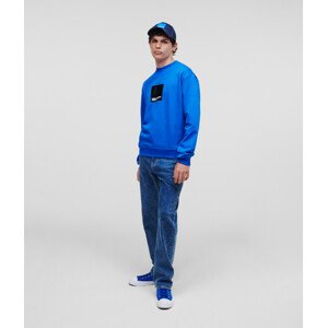 Mikina karl lagerfeld jeans klj regular logo sweat modrá s