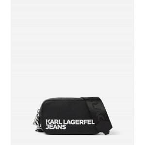 Kabelka karl lagerfeld jeans logo embossed camera bag černá none