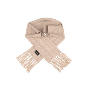 Šála karl lagerfeld k/essential cable knit scarf hnědá none