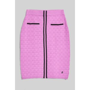 Sukně karl lagerfeld textured classic knit skirt růžová xs