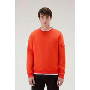 Mikina woolrich light fleece sweatshirt červená m