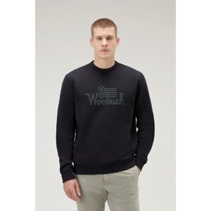 Mikina woolrich organic cotton sweatshirt černá m