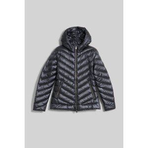 Bunda woolrich chevron quilted hooded jacket černá xs