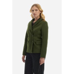 Sako la martina woman jacket knitted heavy fel zelená 40