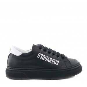 Tenisky dsquared  logo print boxer sneakers lace up černá 35