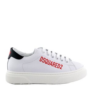 Tenisky dsquared  logo print boxer sneakers lace up bílá 35