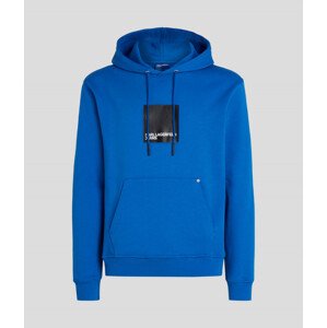 Mikina karl lagerfeld jeans klj regular logo hoodie modrá m