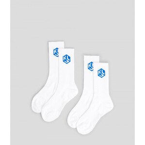 Ponožky karl lagerfeld jeans logo socks set bílá 38/42