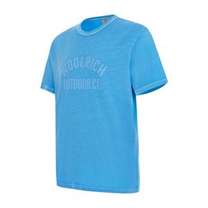Tričko woolrich light garment dyed t-shirt modrá xl