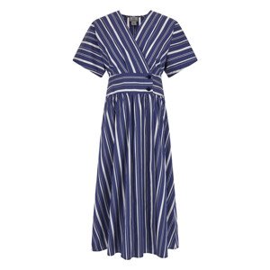 Šaty woolrich striped poplin long dress modrá s